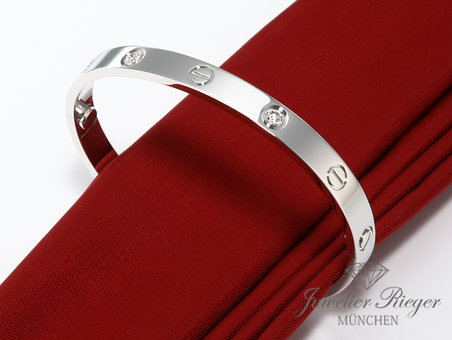 Bild 1 der Galerie: Cartier Armreif Love Weissgold 750 Größe 17 4 Diamanten 2020 Gold Damen Armband