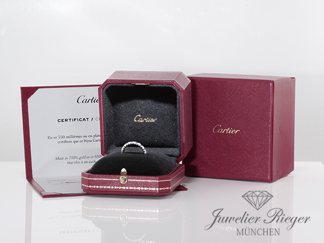 Bild 6 der Galerie: Cartier Ring Etincelle Platin 950 Diamanten Saphire Gr 53 Breite 2,6 mm 2024