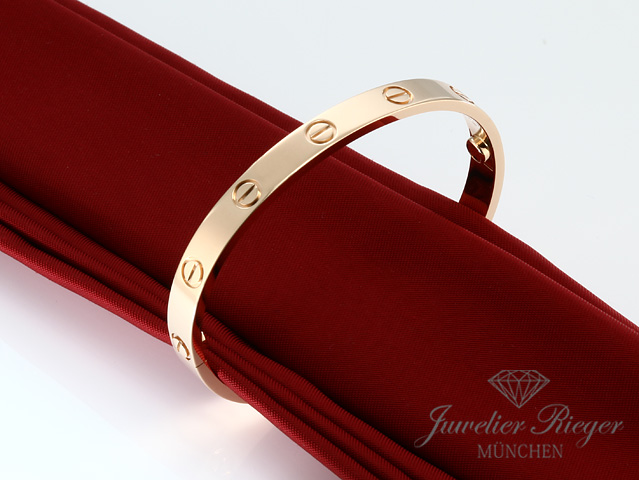 Cartier Armreif Love Rosegold 750 Größe 17 2013 Gold Damen Armband Cartier Armreif Love Rosegold 750 Größe 17 2013 Gold Damen Armband