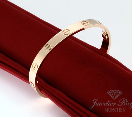 . Cartier Armreif Love Rosegold 750 Größe 17 2013 Gold Damen Armband