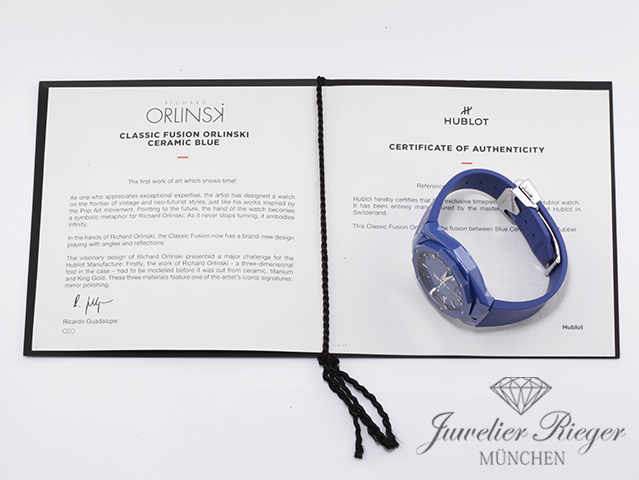 Bild 9 der Galerie: Hublot Classic Fusion Orlinski Blue 40 mm 2025 550.ES.5100.RX.ORL21 Keramik Automatik