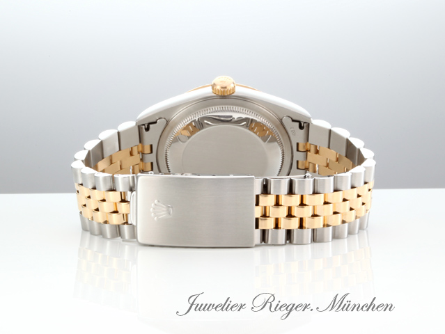 Bild 6 der Galerie: Rolex Datejust 36 mm 16233 1997 Stahl Gelbgold 750 Diamanten Automatik