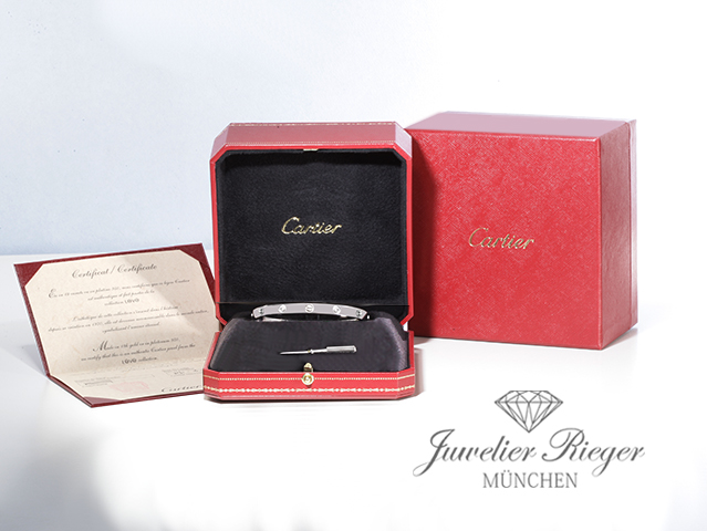 Bild 6 der Galerie: Cartier Armreif Love Weissgold 750 Größe 19 2010 Gold Herren Damen Armband