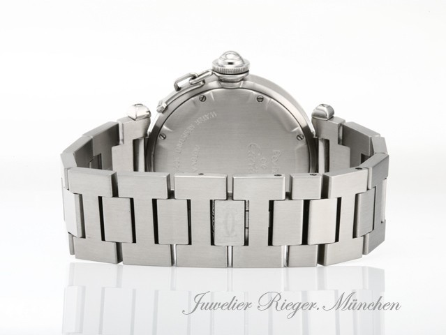 Bild 5 der Galerie: Cartier Pasha C GMT 35 mm W31029M7 Edelstahl Automatik Damen Stahl