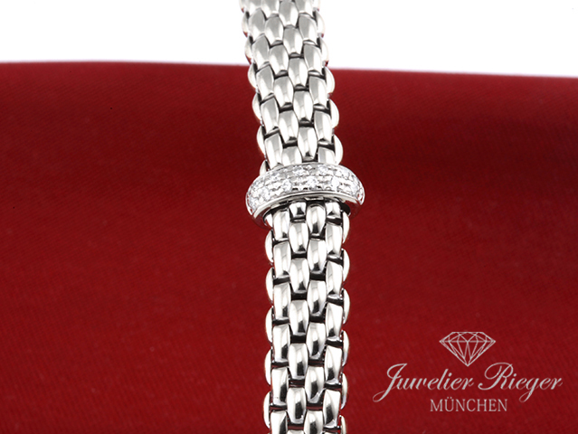 Bild 1 der Galerie: Fope Flex`it Vendome Armband Weissgold 750 Diamanten Gr. M 56002BX Gold