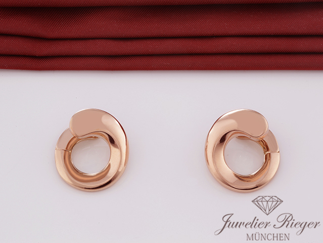 Bild 3 der Galerie: Wundervolle Wempe Creolen Rosegold 750 Gold Ohrringe