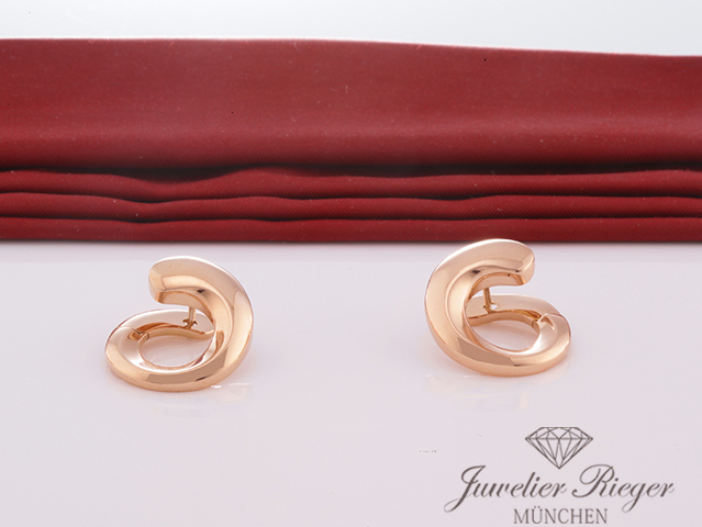 Bild 4 der Galerie: Wundervolle Wempe Creolen Rosegold 750 Gold Ohrringe